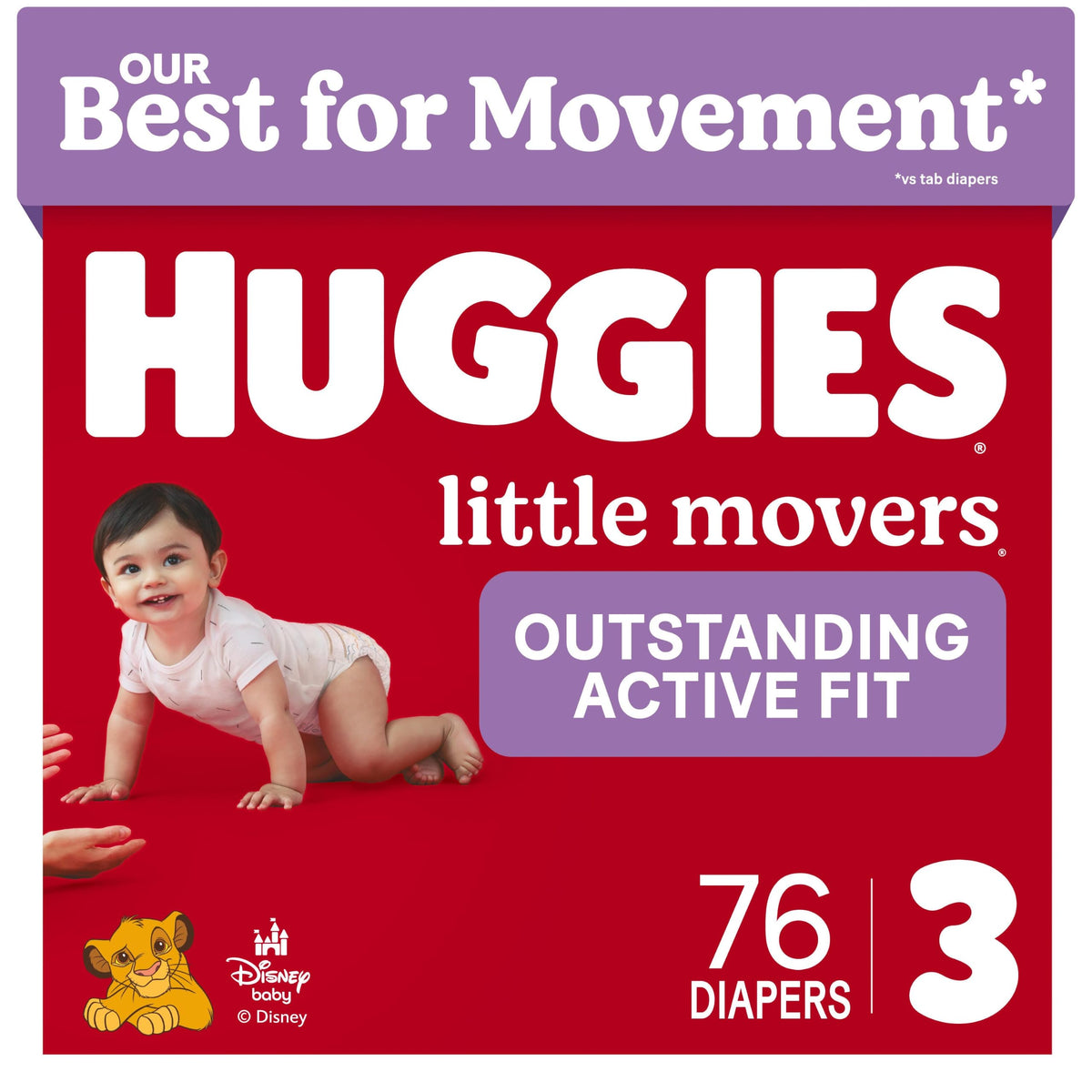 Huggies Little Movers Diapers Size 6, 108 Count (2 Packs of 54)