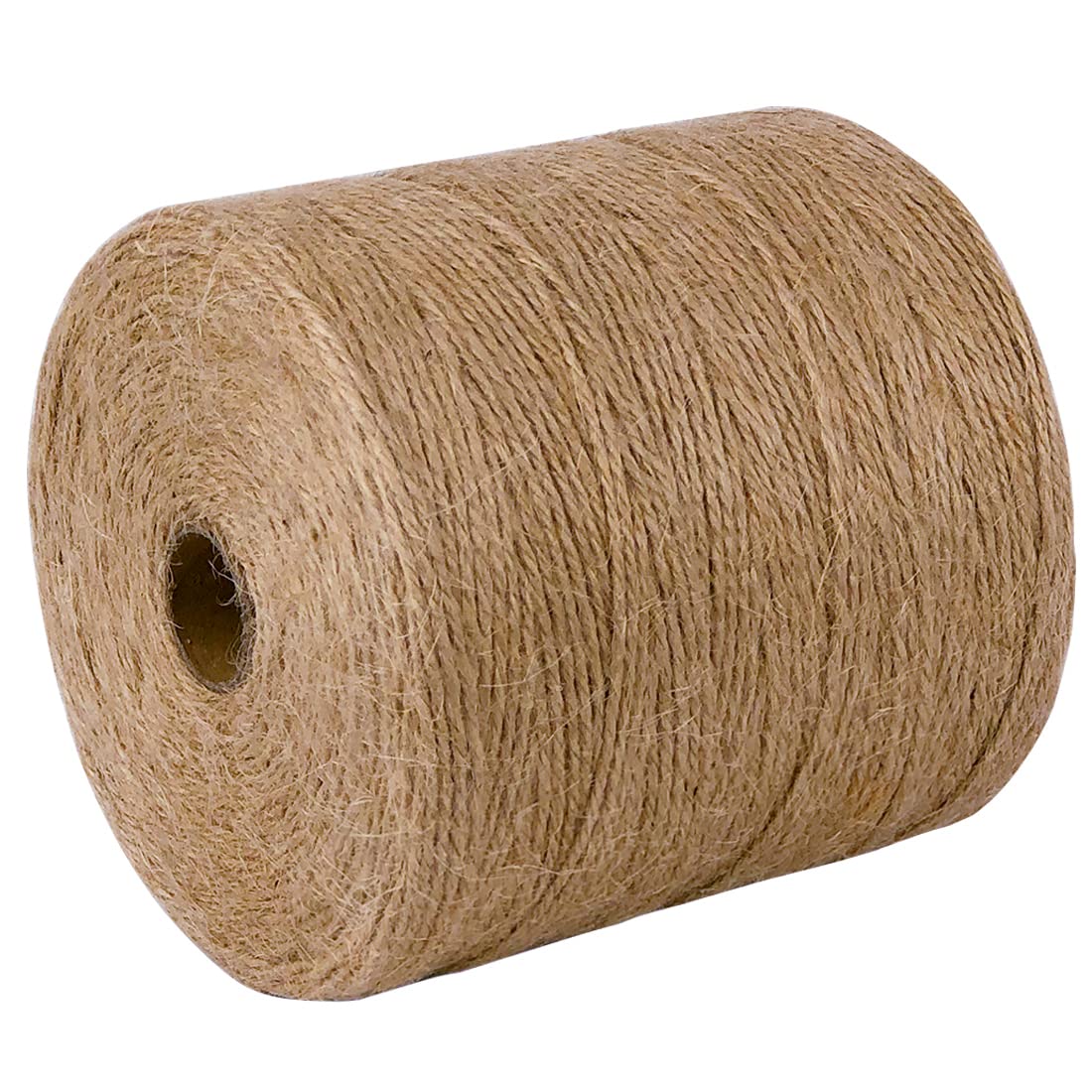 PerkHomy Natural Jute Twine 600 Feet Long Twine String for Crafts Gift Wrapping Packing Gardening Crochet Knitting Macrame Decor (Brown 2mm * 600feet)
