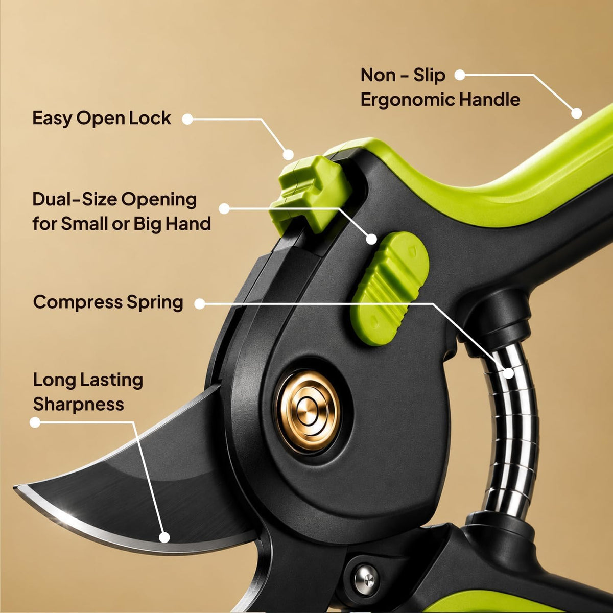 Ultra Sharp Pruning Shears Hedge Clipper – Cuts 3X Easier, Dual-Size Opening, Weak Hand Arthritis Clippers, Rust-Resistant Pruner, Effortlessly Cuts Father Jim Norris notebooks