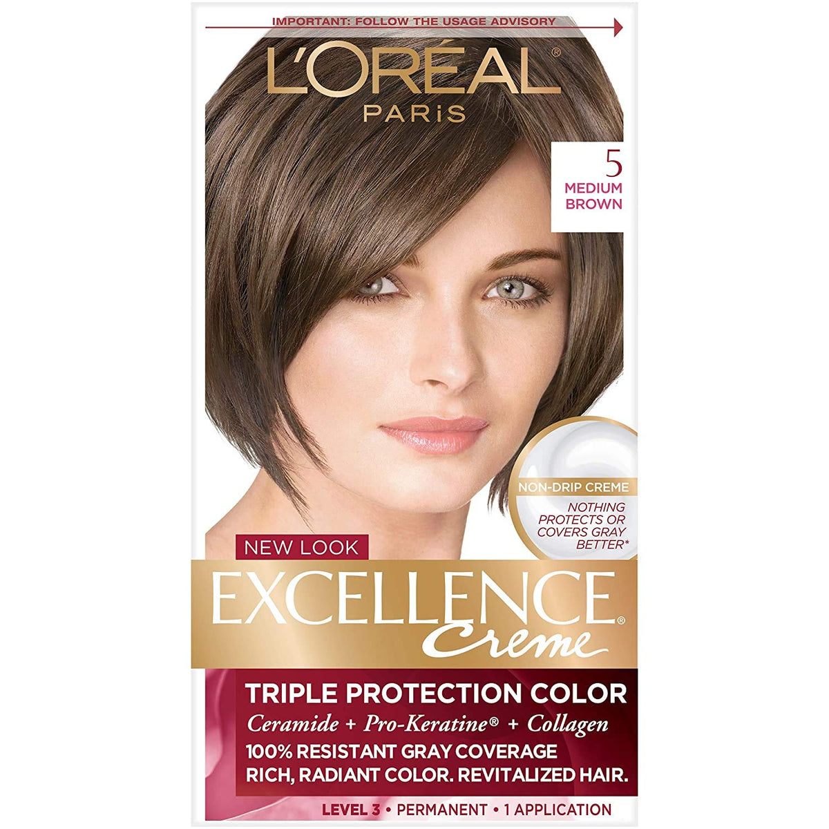 L'Oreal Paris Excellence Crème Hair Color, 4AR Dark Chocolate Brown Father Jim Norris notebooks