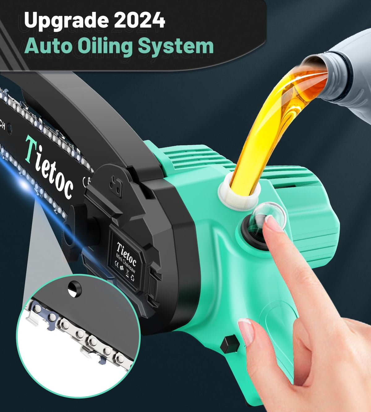 TIETOC 2-in-1 Brushless Pole Saw for Tree Trimming – 8" Mini Electric Chainsaw with 2×4000mAh Batteries, Auto Oiling, Tool-Free Adjustment,Cordless Battery Powered Saw for Home Garden Branch Cutting Father Jim Norris notebooks