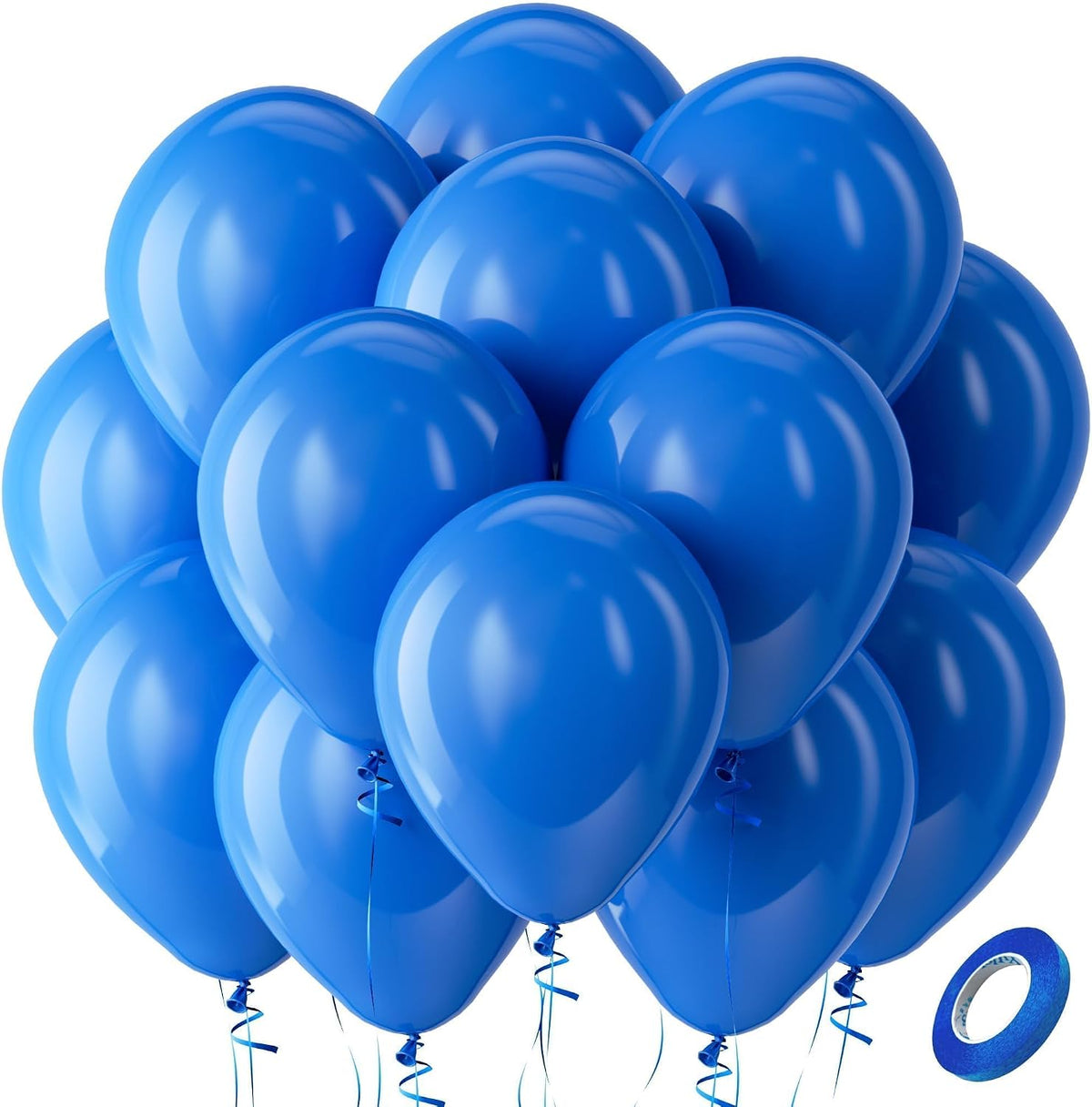 Bezente Assorted Latex Rainbow Balloons 100 Pack 12 inch