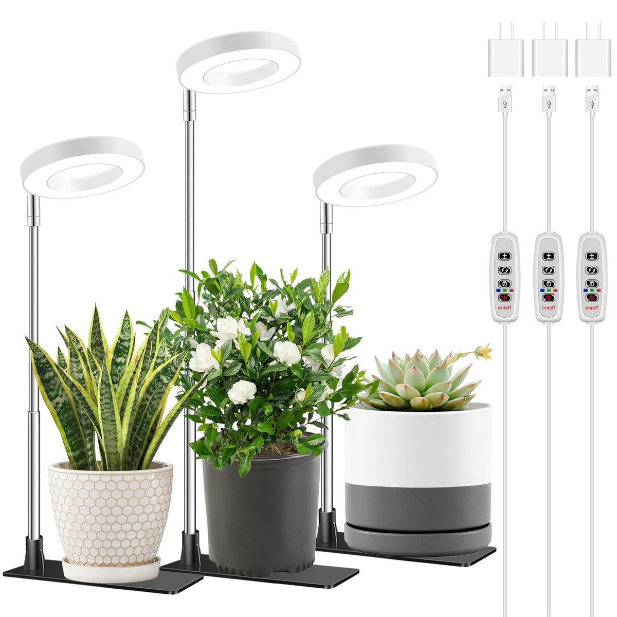 Aokrean Grow Lights for Indoor Plants Growing, Full Spectrum with Base Father Jim Norris notebooks