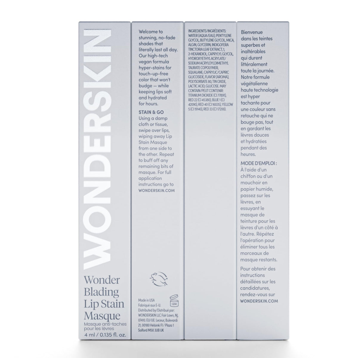 Wonderskin Lip Stain – Long Lasting, Waterproof, Lip Tint Peel Off Masque Father Jim Norris notebooks