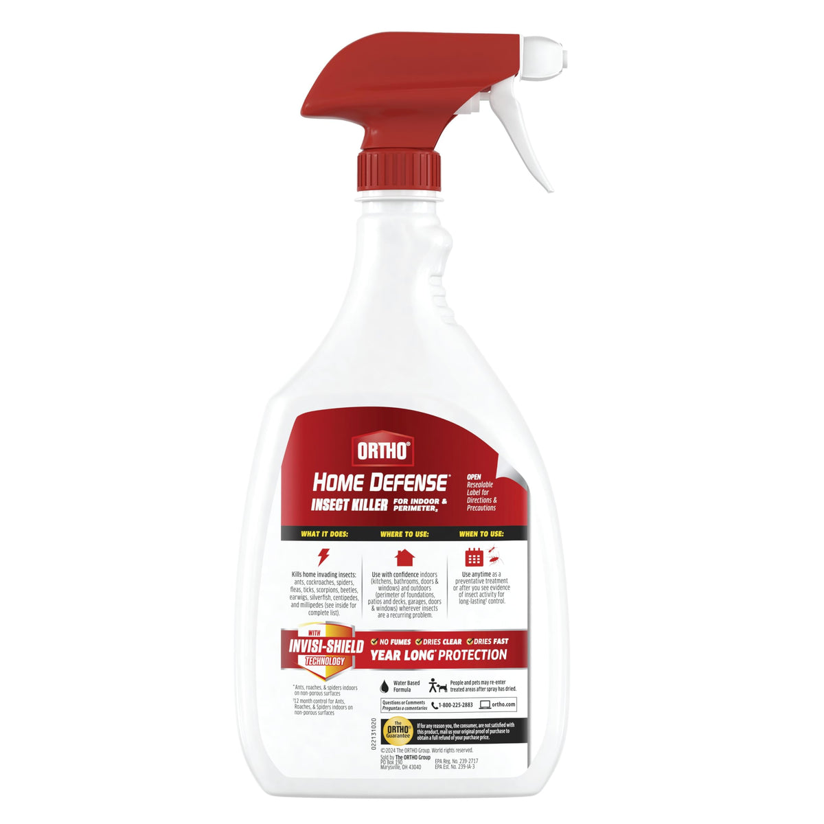 Ortho Home Defense Insect Killer for Indoor & Perimeter2, Wand, 1.33 gal. Father Jim Norris notebooks