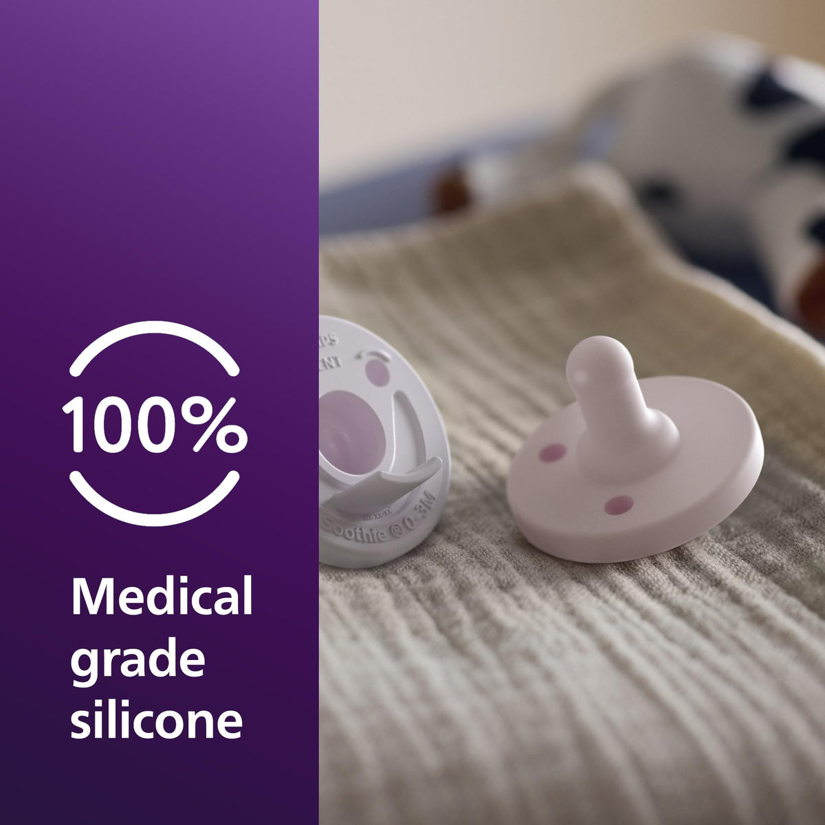 Philips Avent Soothie Baby Pacifier for 0-3 Months, BPA-Free, 4-Pack, Green