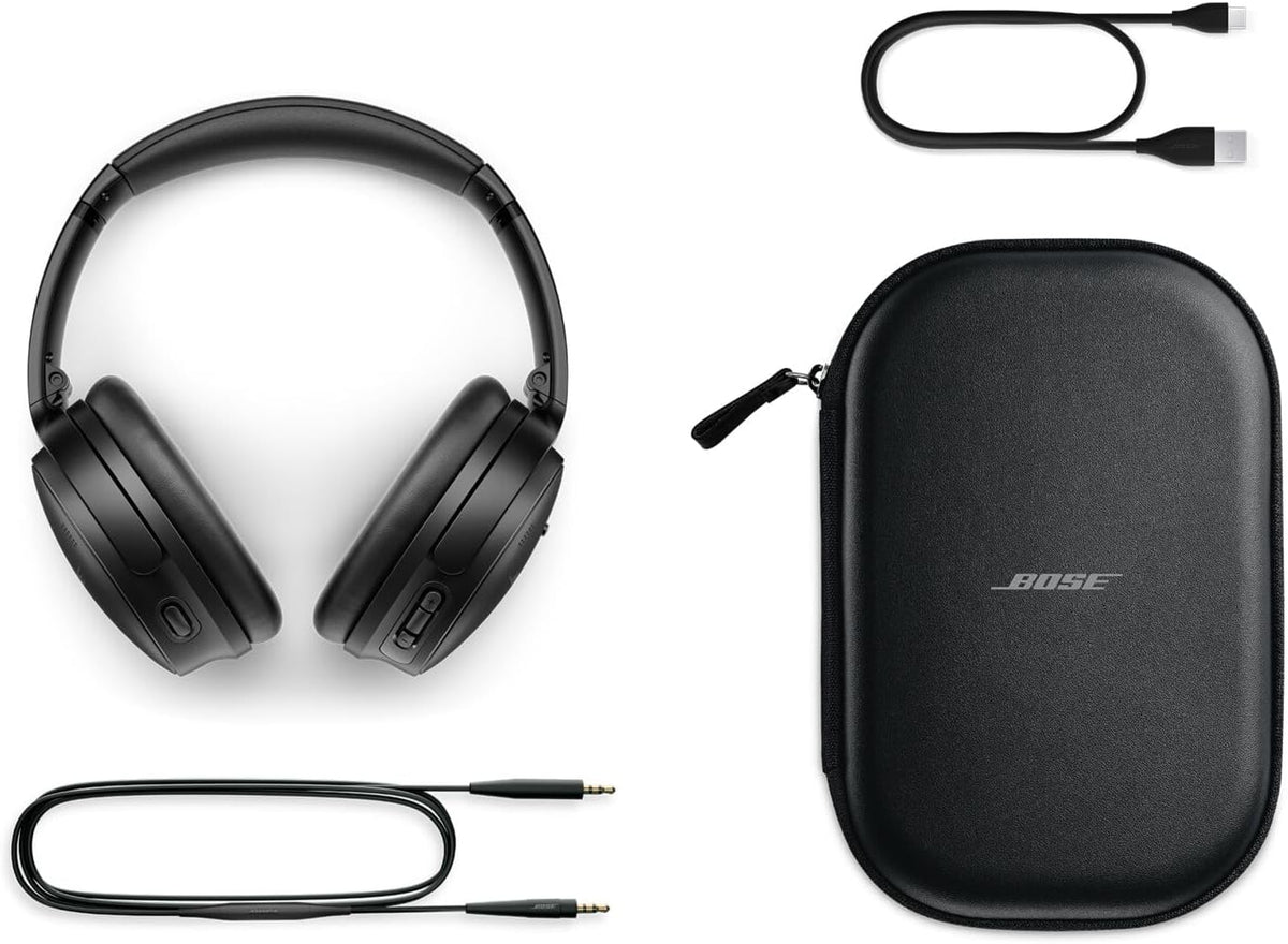 Bose QuietComfort Headphones - Wireless Bluetooth Headphones, Active Over Ear Noise Cancelling and Mic, USB-C Charging, Deep Bass, Up to 24 Hours of Playtime, Black Father Jim Norris notebooks