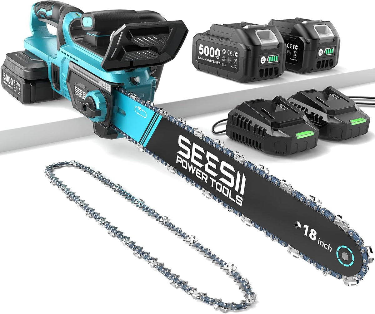 SEESII Flagship 8-Inch Cordless Mini Chainsaw, Upgraded Brushless Motor Father Jim Norris notebooks