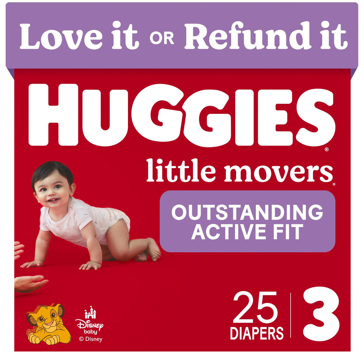 Huggies Little Movers Diapers Size 6, 108 Count (2 Packs of 54)