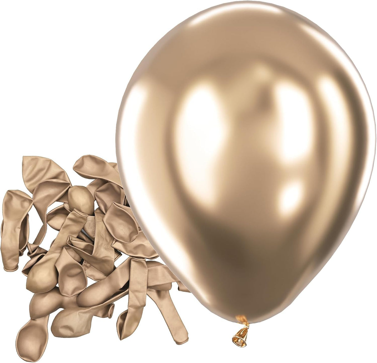 Bezente Assorted Latex Rainbow Balloons 100 Pack 12 inch