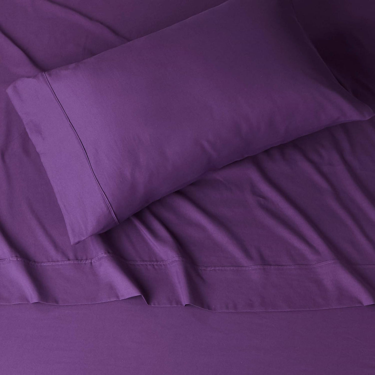 Amazon Basics Lightweight Super Soft Breathable Wrinkle-Resistant Microfiber 4-Piece Bed Sheet Set