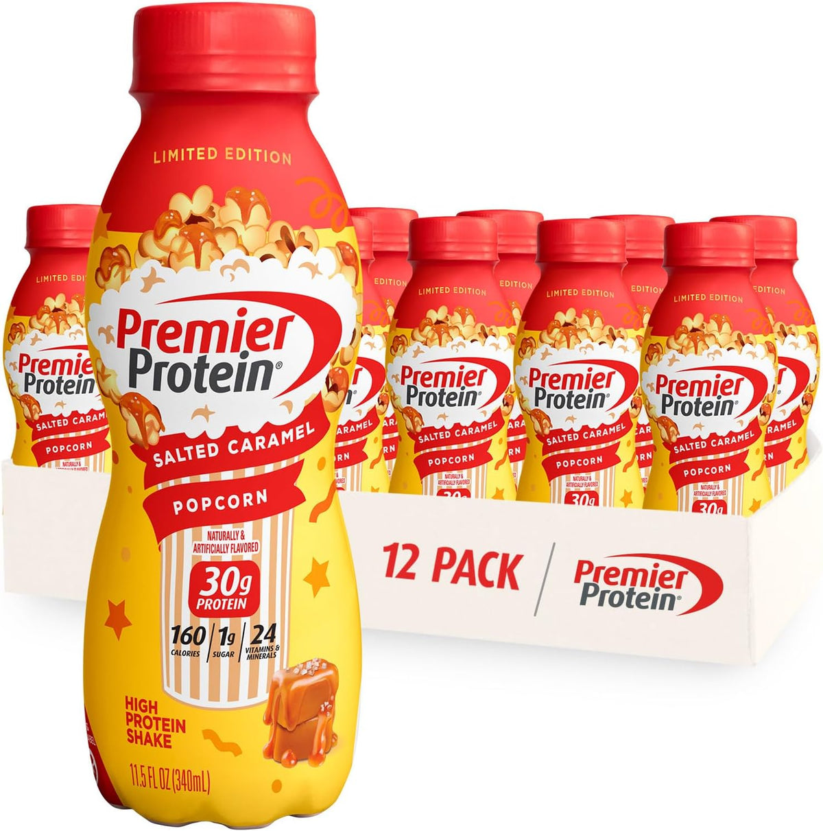 Premier Protein 30g High Protein Shake, Chocolate, 12 Pack