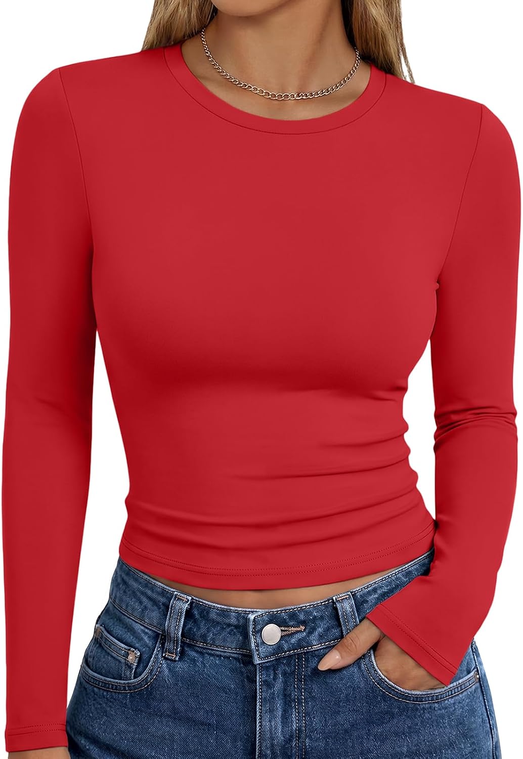Trendy Queen Womens Long Sleeve T Shirts Fall Fashion Basic Y2K Tops 2026 Father Jim Norris notebooks