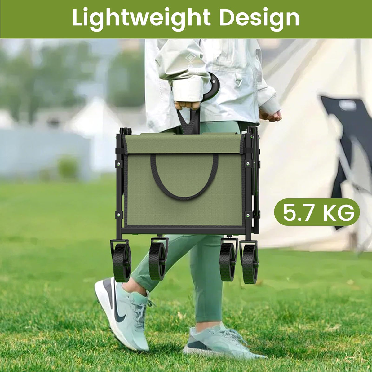 Blomoba Folding Wagon Cart with Wheels, 220lbs Utility Wagon Cart, Black Father Jim Norris notebooks