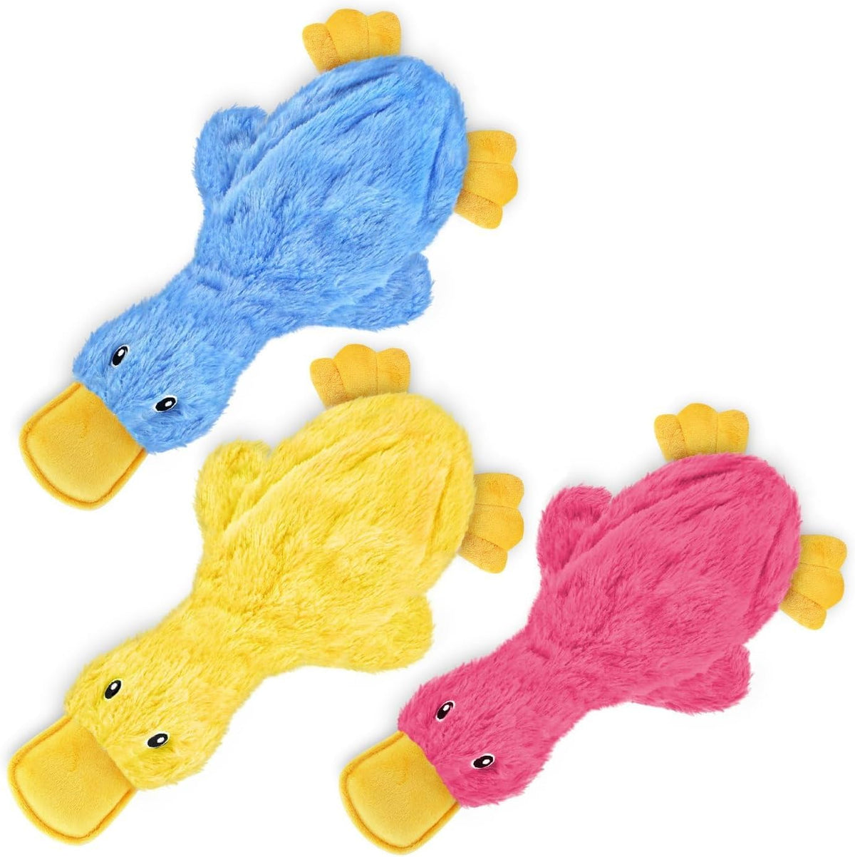 Best Pet Supplies Interactive Squeaky Dog Toy - Crinkle Duck, Blue Father Jim Norris notebooks