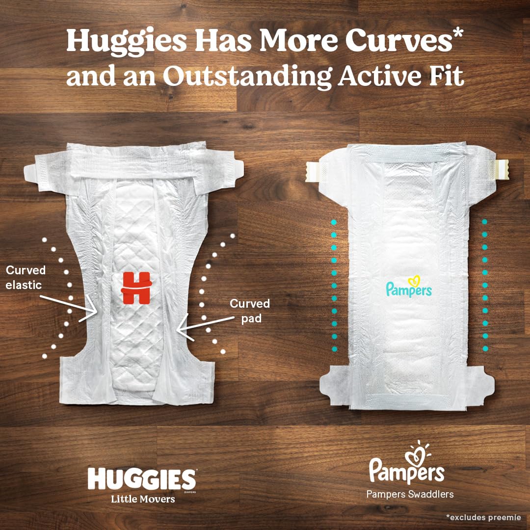 Huggies Little Movers Diapers Size 6, 108 Count (2 Packs of 54)