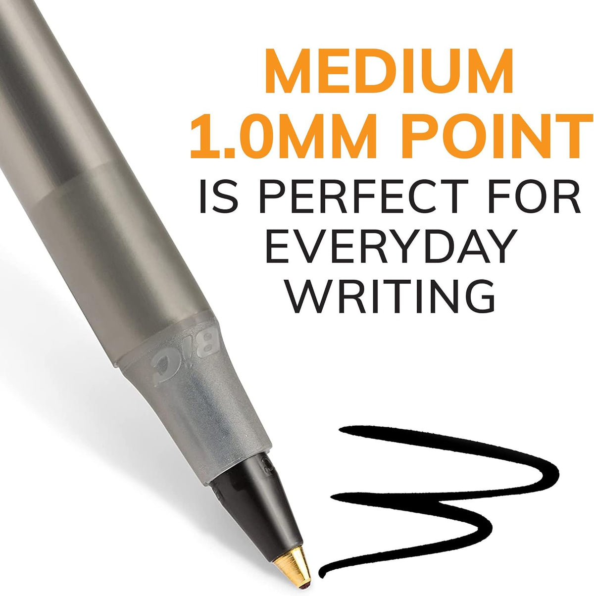 BIC Round Stic Xtra Life Ballpoint Pen, Ultra Long Lasting and Consistent Ink Flow, 60-Count in Black Ink Father Jim Norris notebooks