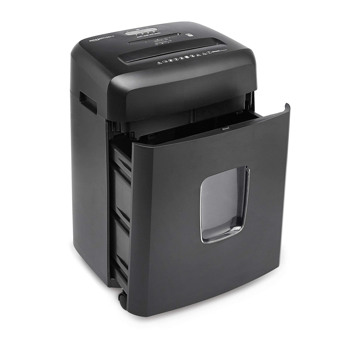 Amazon Basics 8-Sheet High Security Cross Cut Paper and Credit Card Shredder with P-4 Security, Auto Shut-off, Black Father Jim Norris notebooks