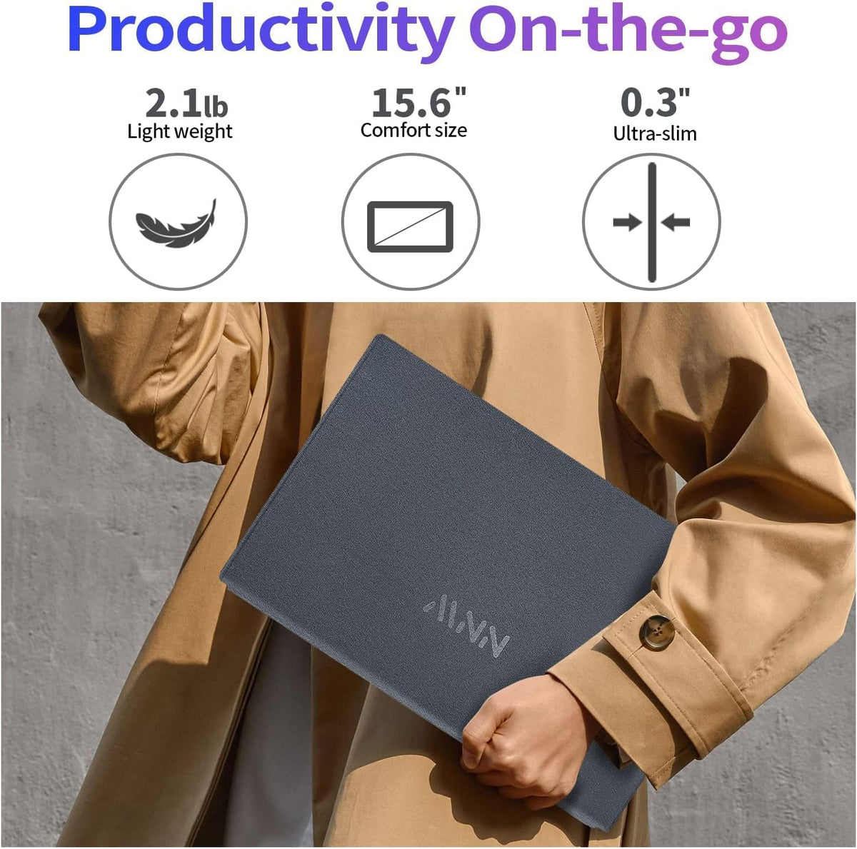 MNN 15.6" FHD 60Hz Portable Monitor USB-C HDMI IPS HDR Gaming Laptop Father Jim Norris notebooks