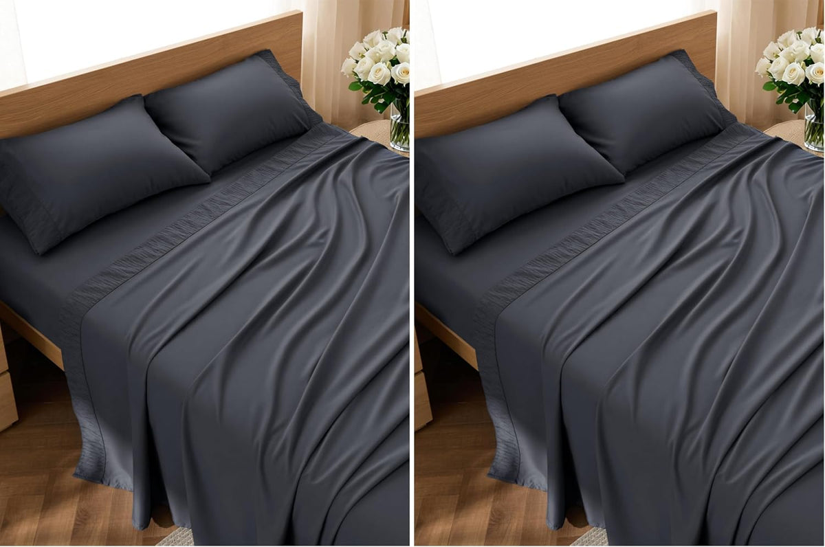 Bedsure Twin Sheets Set - 3 Pieces Soft Twin Bed Sheets - Breathable & Cooling