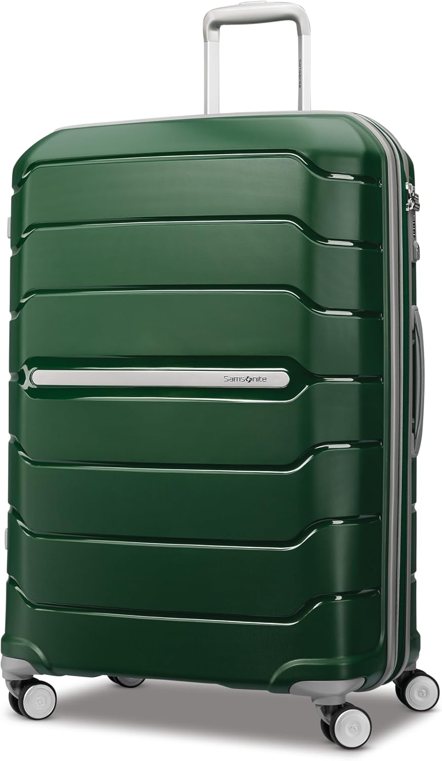 Samsonite Freeform Medium Luggage with Dual 360° Spinner Wheels - Checked Suitcase - TSA Lock, Airline-Approved - Lightweight Durable Polypropylene Expandable Hardshell - Amethyst Purple