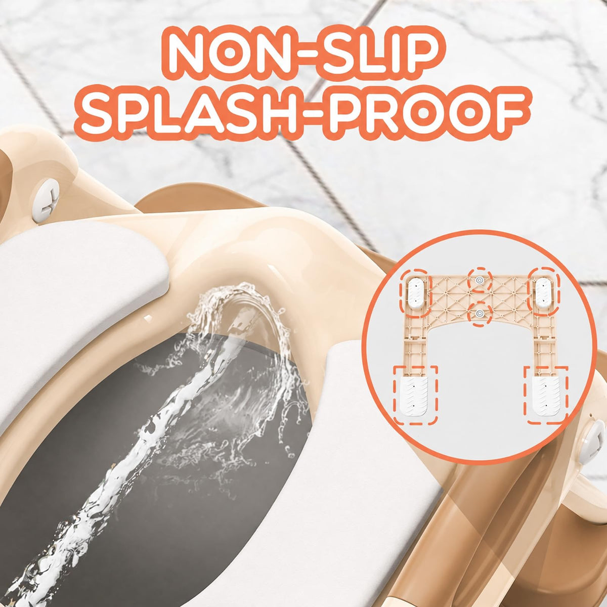 Potty Training Toilet for Toddlers, 2-in-1 Potty Training seat, Anti-Slip