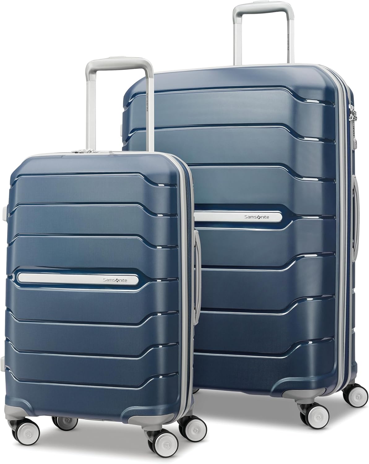 Samsonite Freeform Medium Luggage with Dual 360° Spinner Wheels - Checked Suitcase - TSA Lock, Airline-Approved - Lightweight Durable Polypropylene Expandable Hardshell - Amethyst Purple