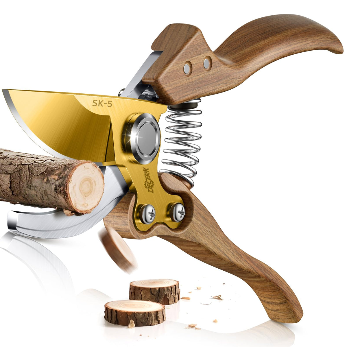 DECERK® 8.5" Professional Pruning Shears, Effortlessly Prunes 3/4" Branches Father Jim Norris notebooks