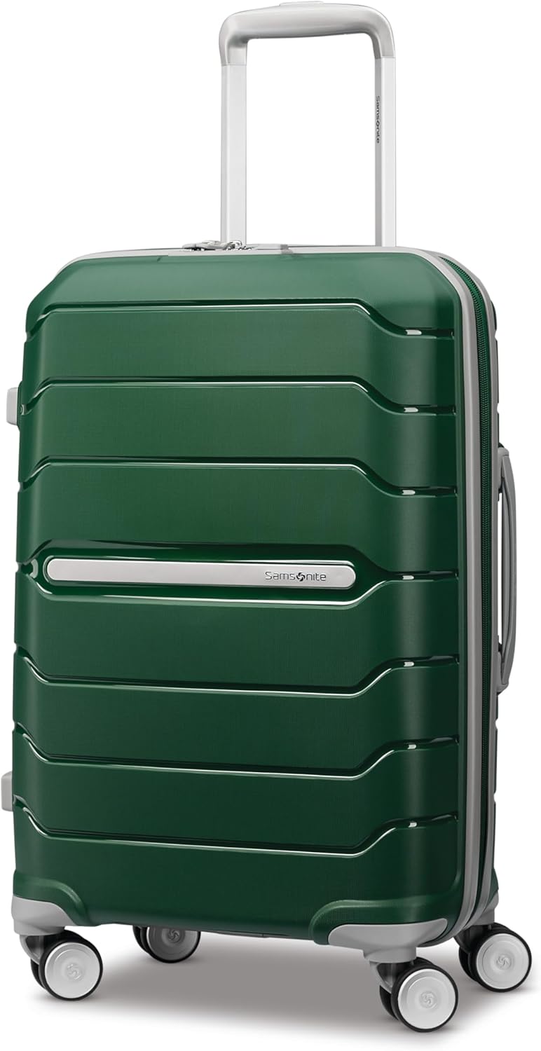 Samsonite Freeform Medium Luggage with Dual 360° Spinner Wheels - Checked Suitcase - TSA Lock, Airline-Approved - Lightweight Durable Polypropylene Expandable Hardshell - Amethyst Purple