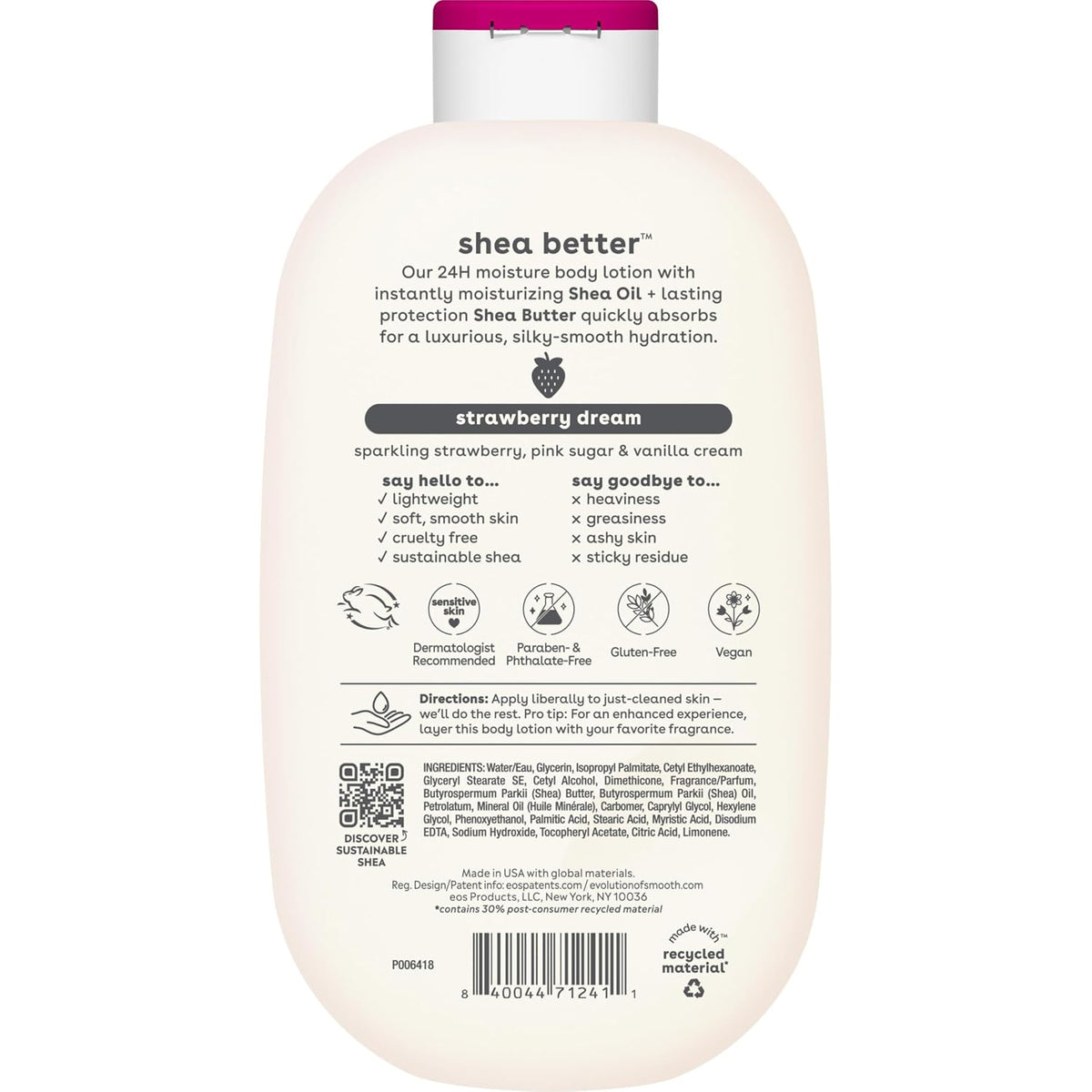 eos Shea Better Body Lotion- Vanilla Cashmere, 24-Hour Moisture, 16 fl oz Father Jim Norris notebooks