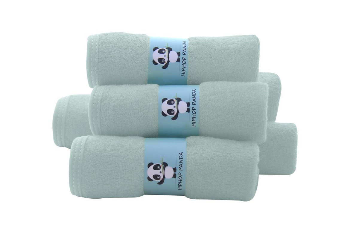 HIPHOP PANDA Ultra Soft Baby Washcloths, 2-Layer Absorbent Wash Cloths