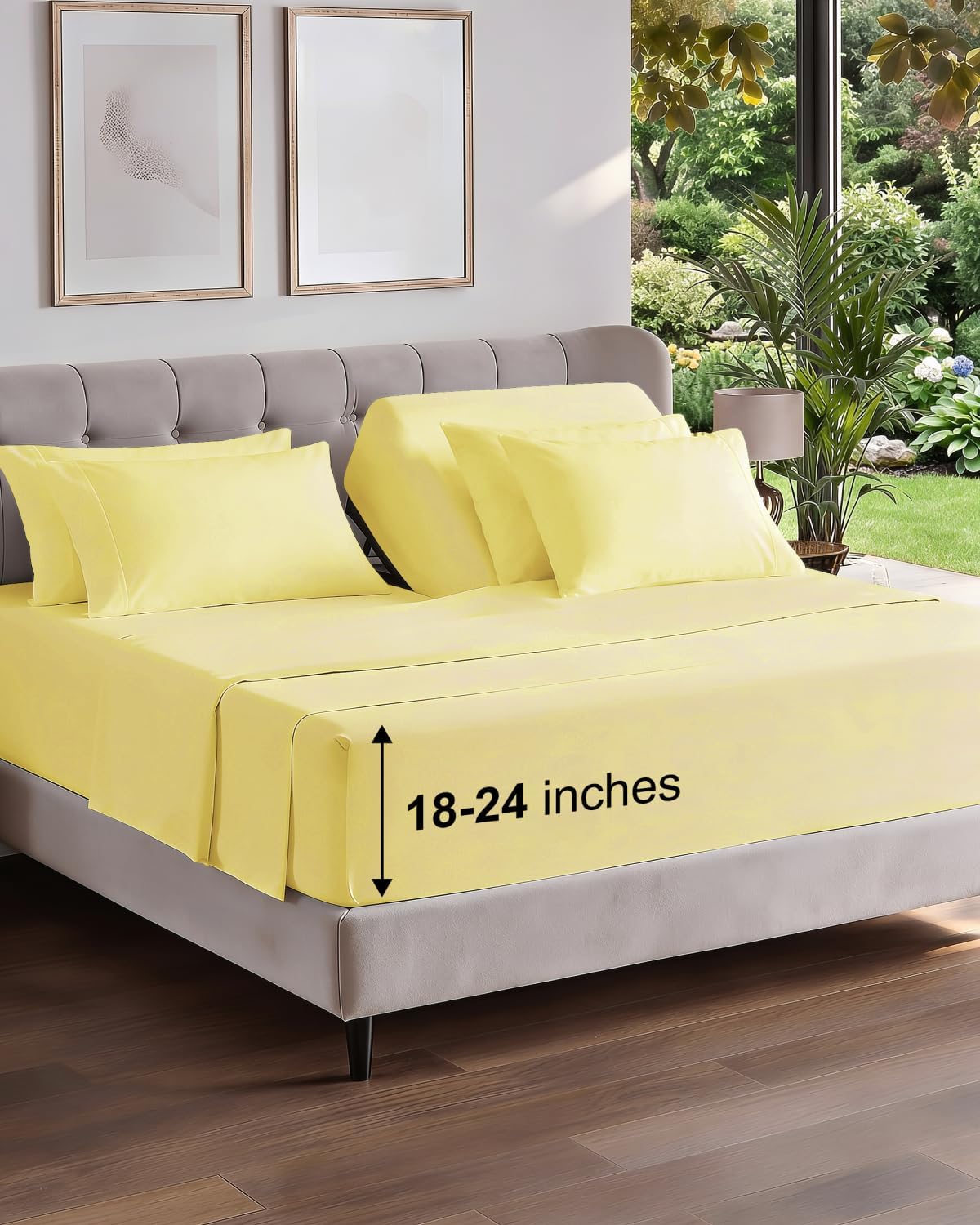 CGK Extra Deep Twin XL Sheet Set - 4pc College Dorm Room - Coral