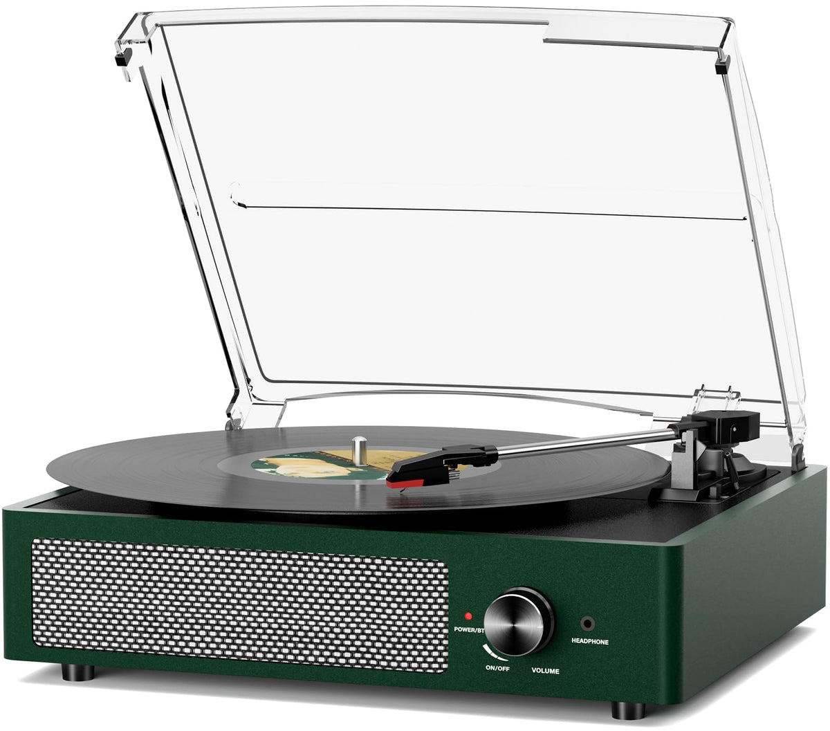 Vinyl Record Player Turntable with Built-in Bluetooth Receiver & 2 Stereo Speakers, 3 Speed 3 Size Portable Retro Record Player for Entertainment and Home Decoration Father Jim Norris notebooks