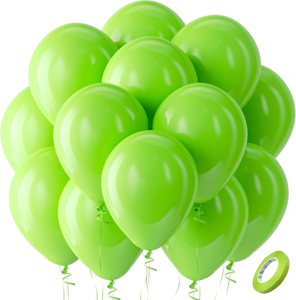Bezente Assorted Latex Rainbow Balloons 100 Pack 12 inch