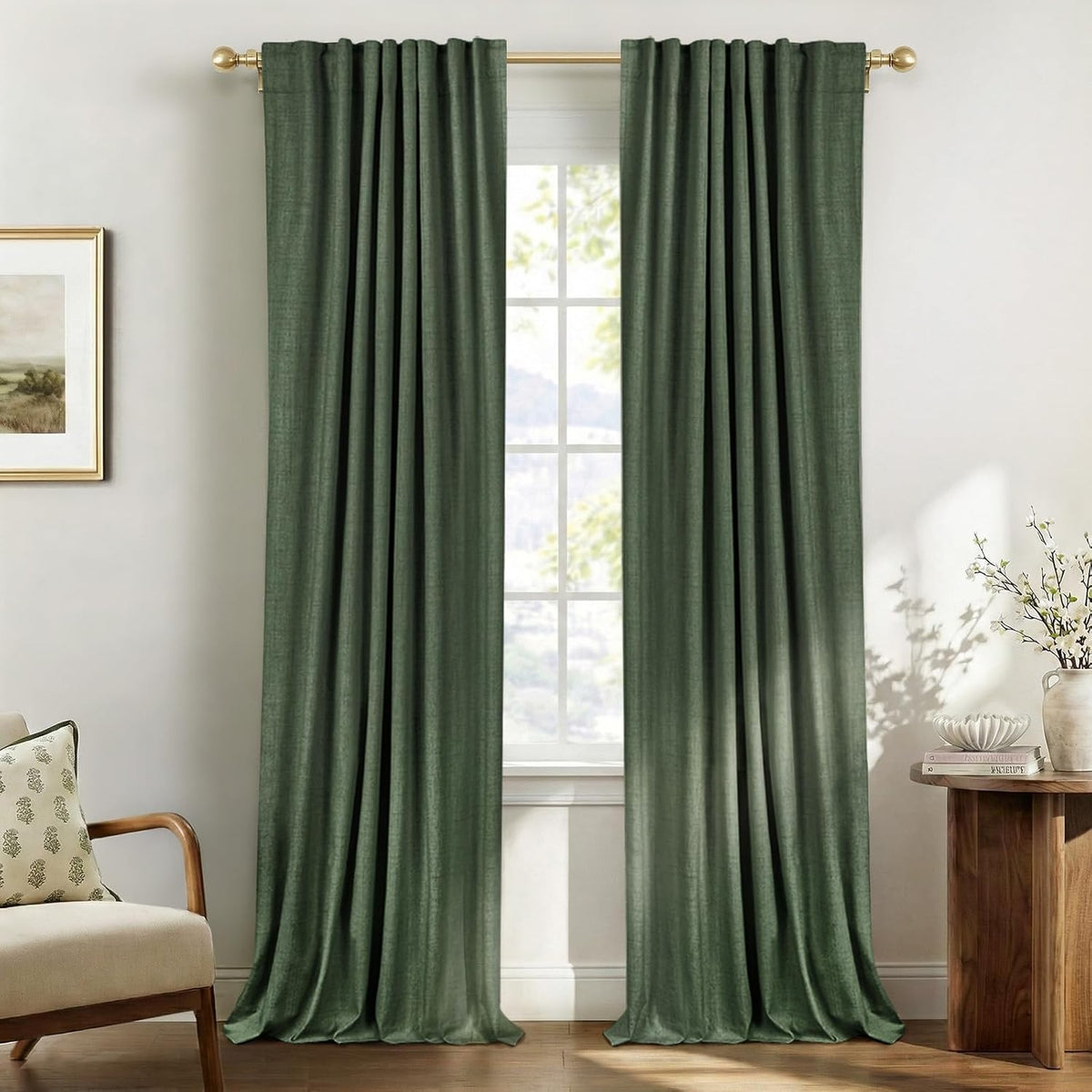Blush Pink Total Blackout Sliding Door Curtains 96 Inches Long