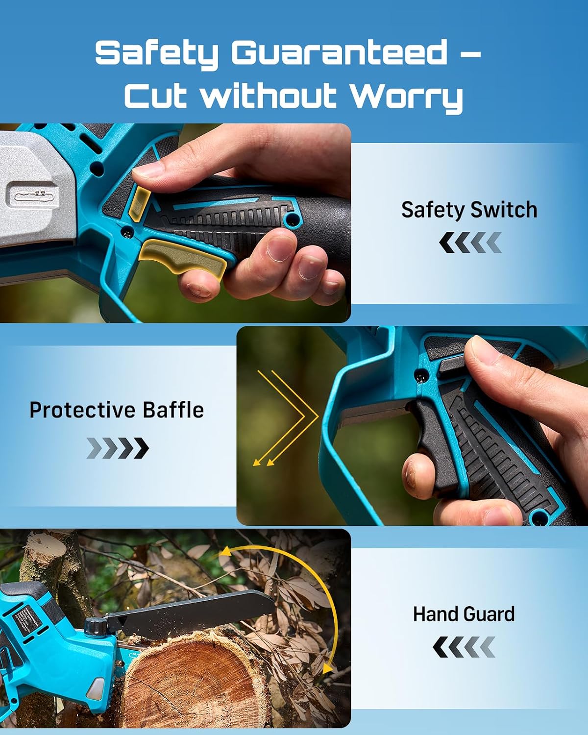SEESII Flagship 8-Inch Cordless Mini Chainsaw, Upgraded Brushless Motor Father Jim Norris notebooks