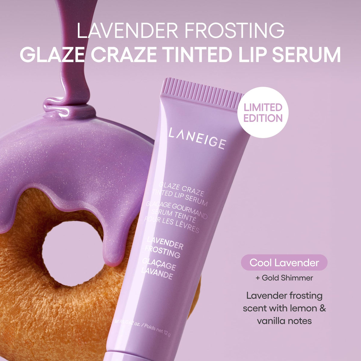 LANEIGE Glaze Craze Tinted Lip Serum with Plumping Polypeptides Father Jim Norris notebooks