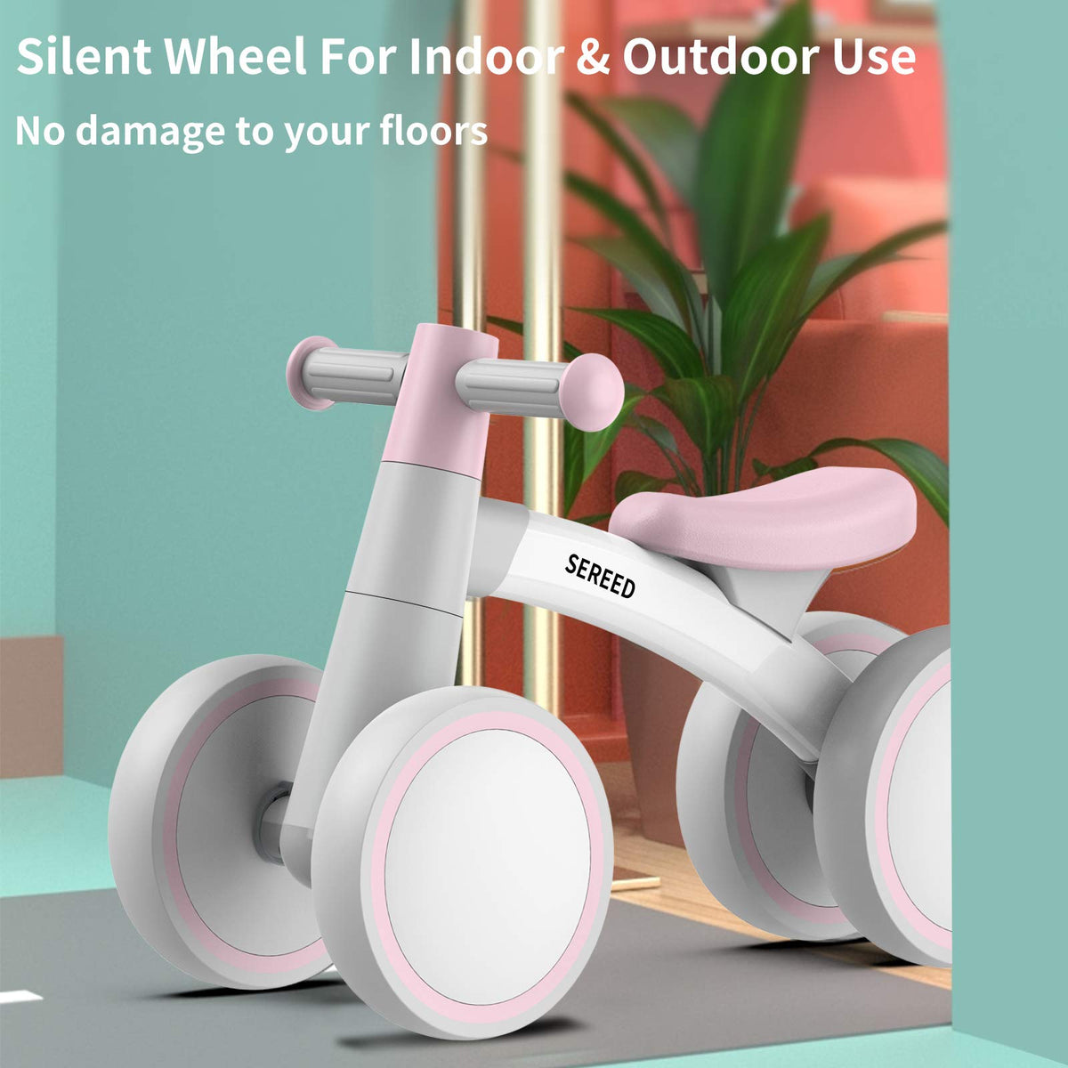 SEREED Baby Balance Bike for 1 Year Old Boy Girl, First Birthday Gift Toy