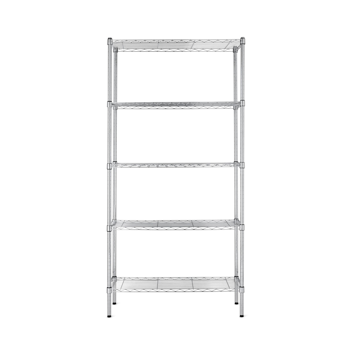 Amazon Basics 5-Shelf Adjustable Heavy Duty Steel Wire Storage Shelves for Garage
