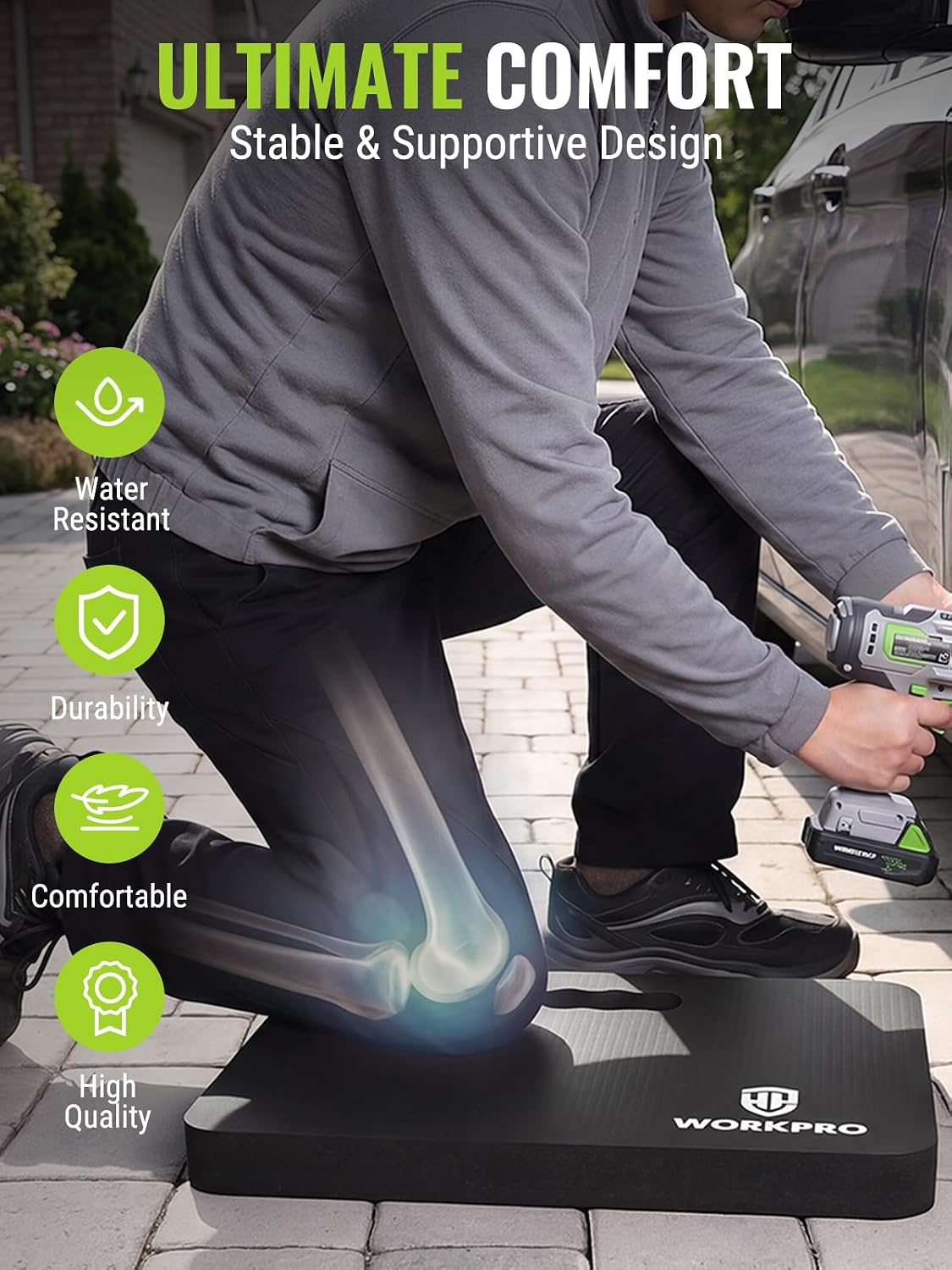 WORKPRO Extra Thick Kneeling Pad, Soft NBR Foam Cushioning for Knees Father Jim Norris notebooks