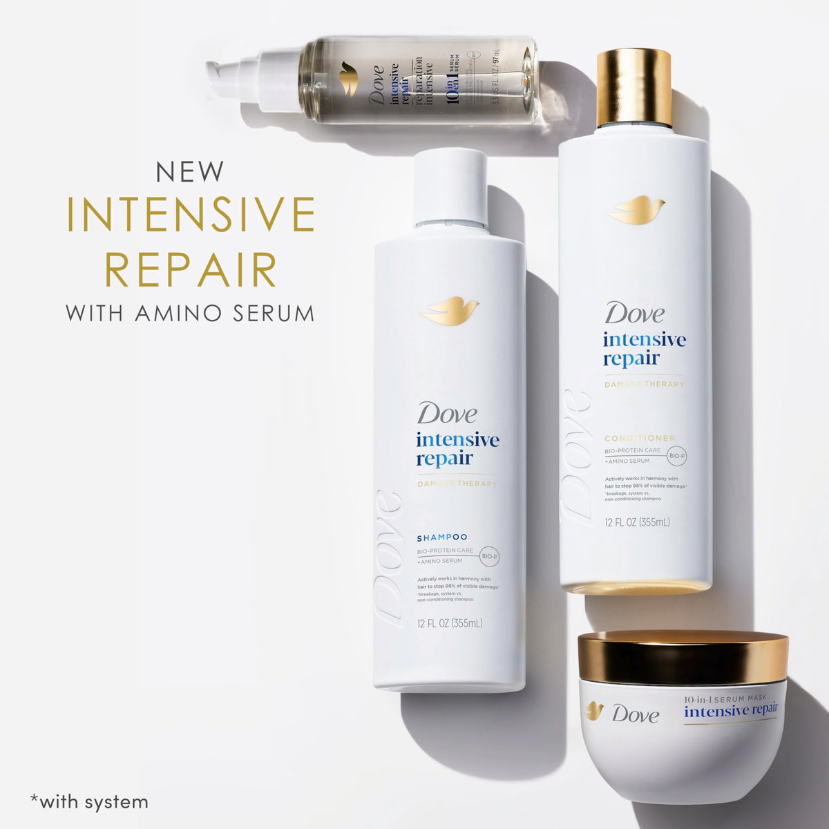 Dove Intensive Repair Conditioner for Damaged Hair & Breakage 28oz 4ct