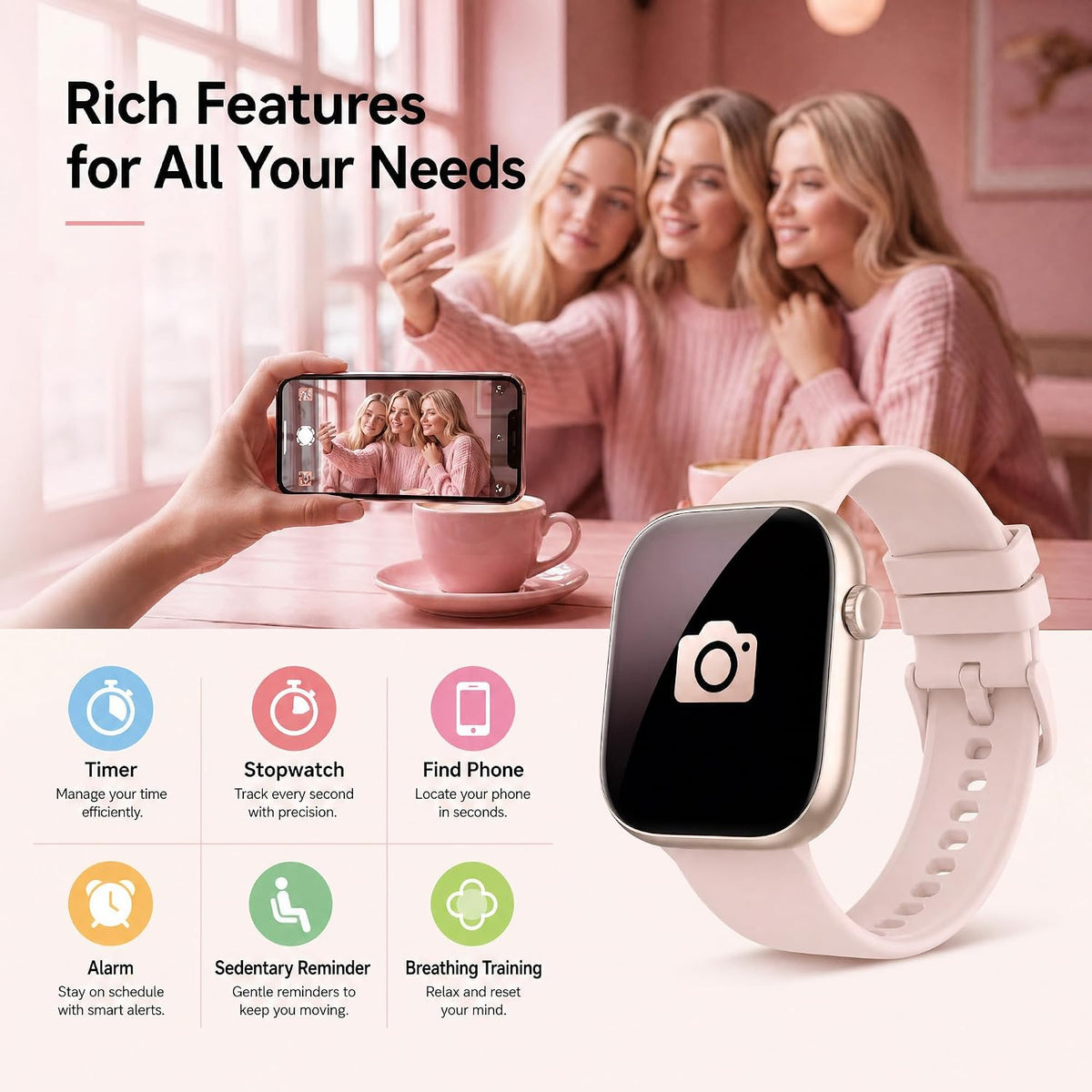 Smart Watch for Women, 1.83"HD Fitness Trackers with Answer/Calls, 2 Bands Father Jim Norris notebooks