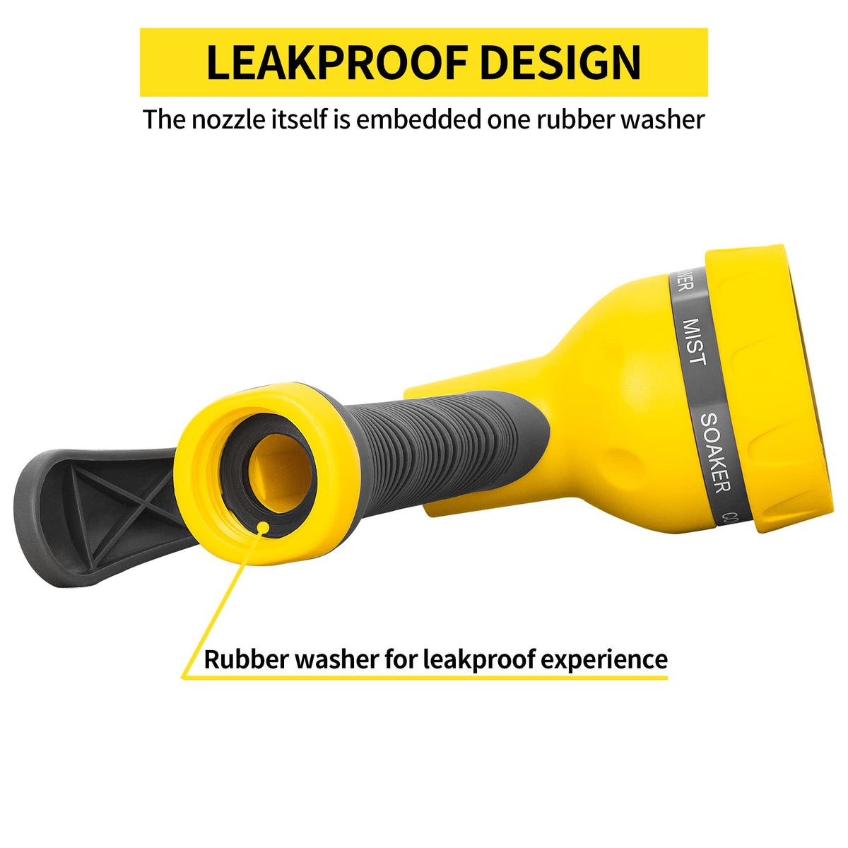 AUTOMAN Garden Hose Nozzle, Water Hose Sprayer Nozzle with 7 Adjustable Watering Patterns, Slip Resistant for Watering Plants, Lawn& Garden, Washing Cars, Cleaning, Showering Pets & Outdoor Fun. Father Jim Norris notebooks