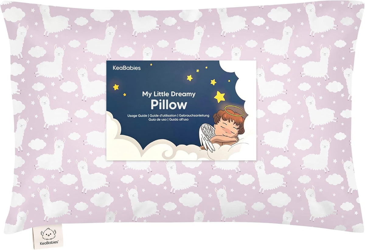 Toddler Pillow with Pillowcase, 13x18 My Little Dreamy Pillow (ABC Land)