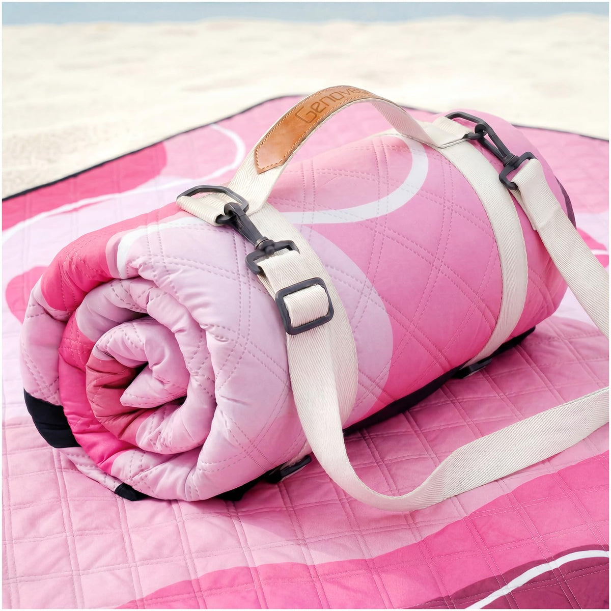 Genovega Waterproof Beach Blanket Picnic Outdoor Mat Rug Extra Large Portable Umbrella Wagon Folding Pop Tent Sun Shelter Shade Canopy Ball Cart Cool Cabana Anchor Fan Mesh Bag Tote Toallas Manta Father Jim Norris notebooks