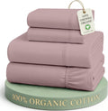 LANE LINEN California King Sheets 100% Organic Cotton 4pc Percale - White