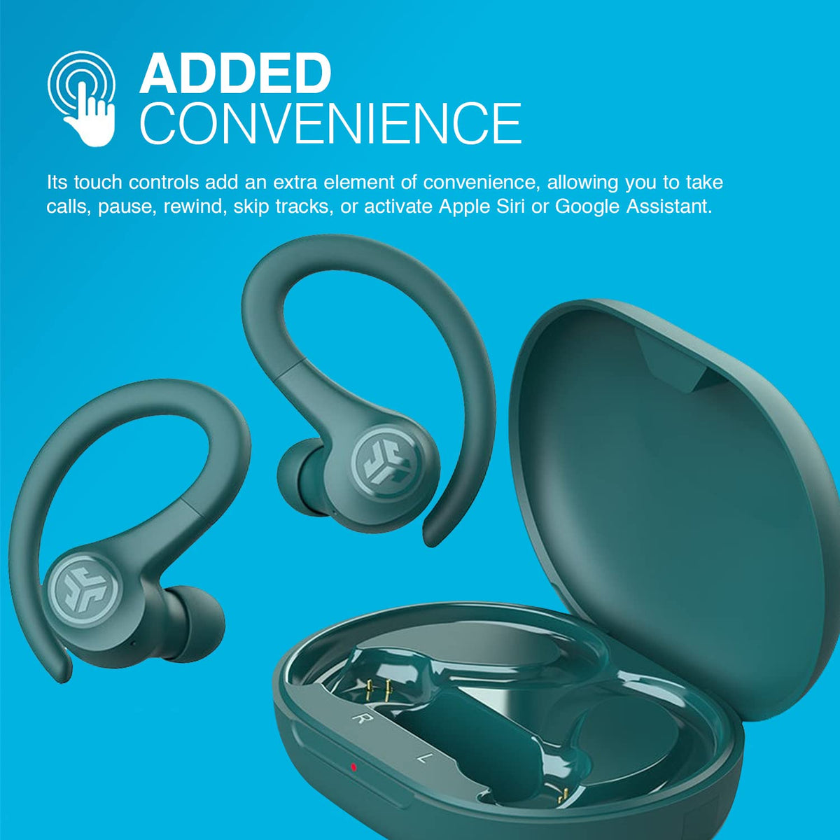 JLab, Go Sport+, True Wireless Workout Earbuds, Bluetooth Sport Earbuds, Clear Calling, Teal Father Jim Norris notebooks