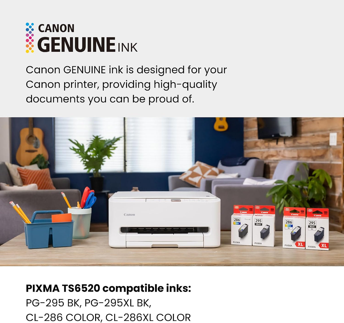 Canon PIXMA TS6520 Wireless Color Inkjet Printer, Duplex Printing, Copier/Scanner, 1.42" OLED Display, Compact, White Father Jim Norris notebooks