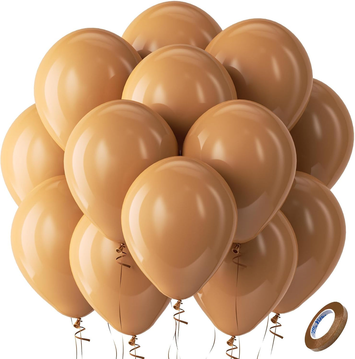 Bezente Assorted Latex Rainbow Balloons 100 Pack 12 inch