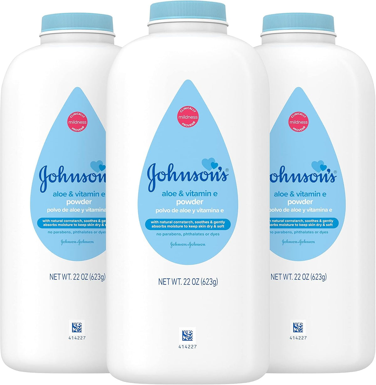 Johnson's Baby Naturally Derived Cornstarch Baby Powder, 1.5 oz